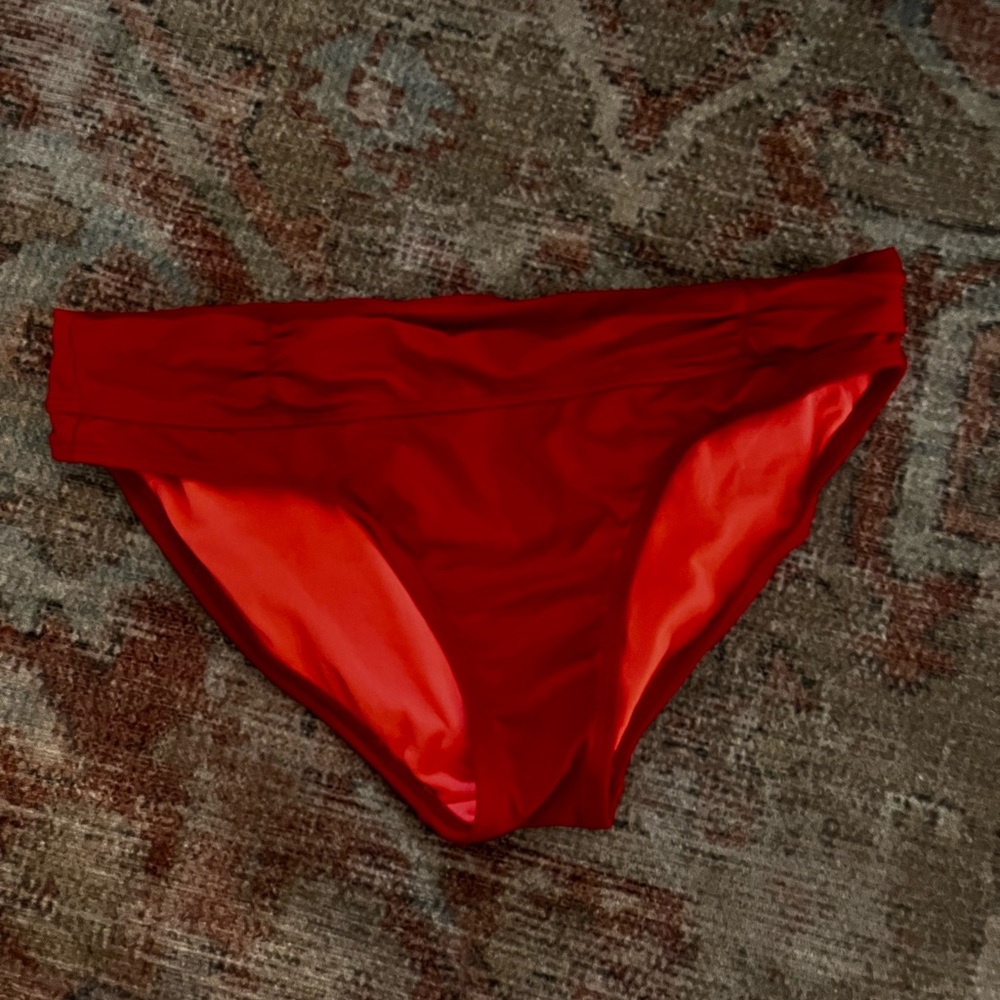 Red Athleta Swim Bottoms- Small